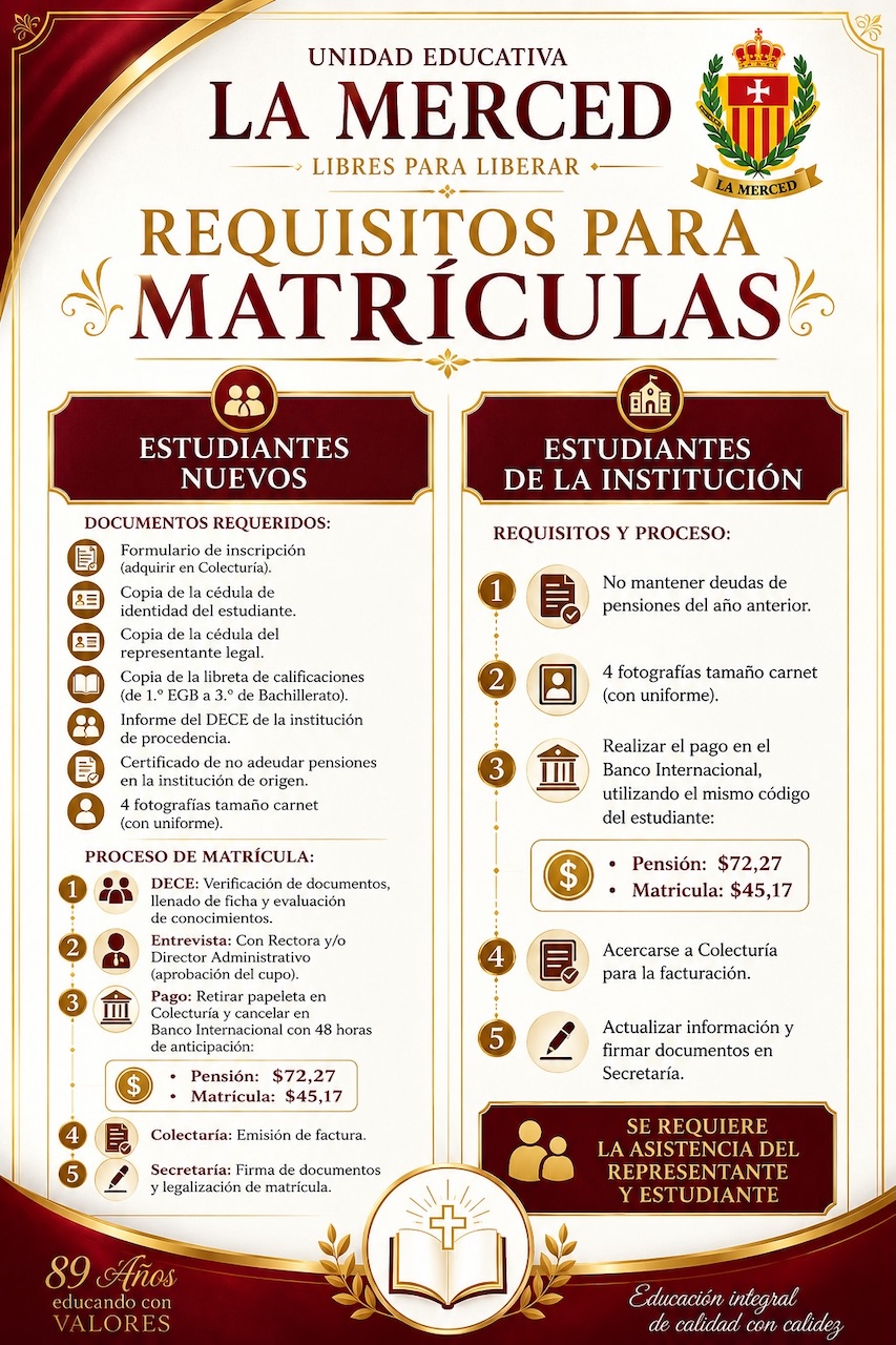 requisitos matriculas